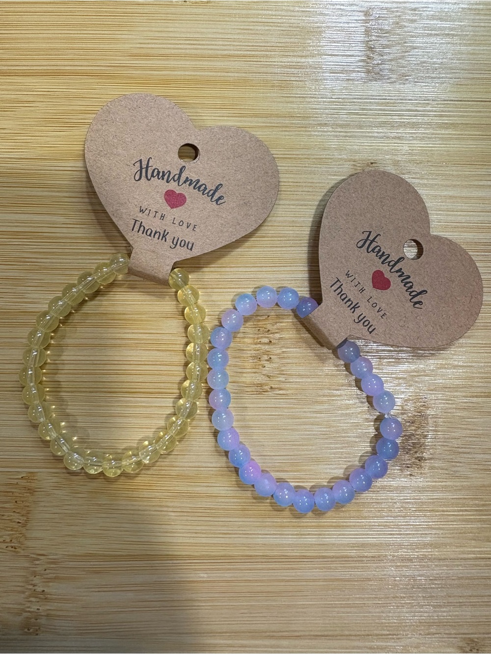Handmade glass bead necklaces made specifically for juju